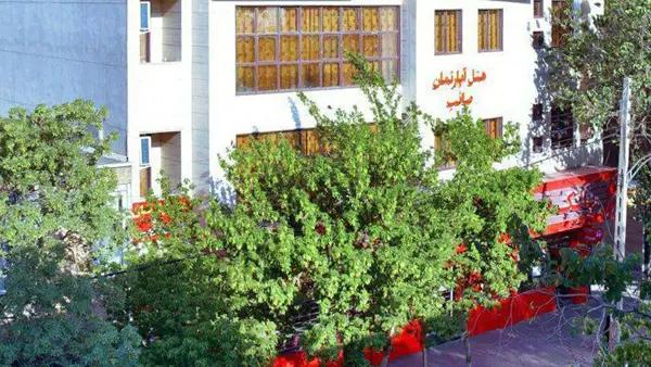 نمای بیرونی هتل آپارتمان صائب تبریز