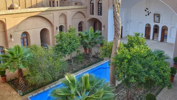 جزئیات معماری داخلی بوتیک هتل هومان یزد