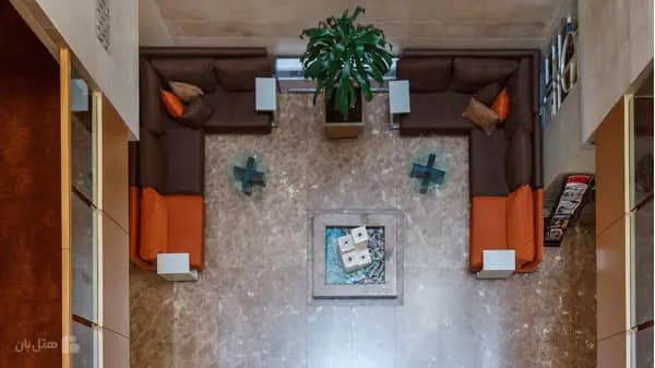 Another view of the lobby of Saina Hotel Tehran