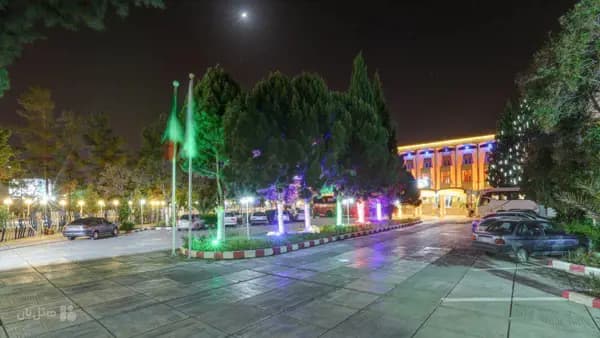 Main entrance of Jahangardi Hotel Kerman