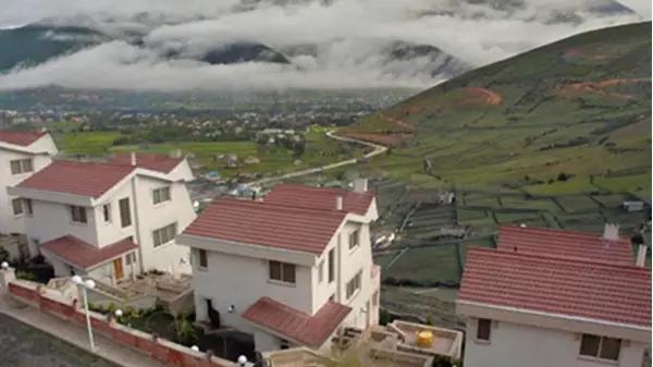 نمای بیرونی متل باران سبز کلاردشت