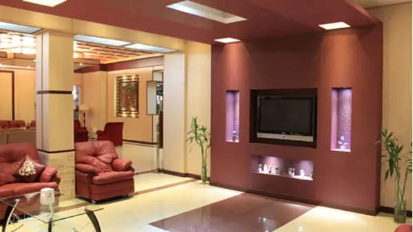 Stylish lobby of Badeleh Hotel Sari
