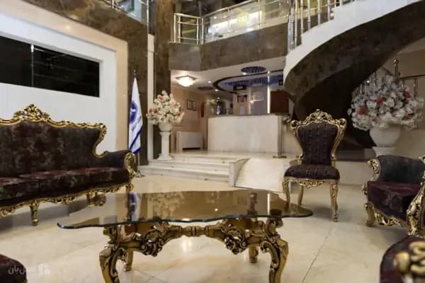 تصویر لابی هتل آپارتمان مرمر مشهد لابی شیک هتل آپارتمان مرمر مشهد